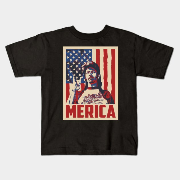 Joe Dirt Merica Kids T-Shirt by mia_me